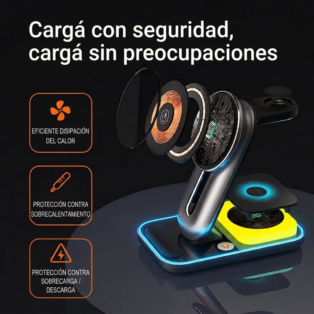 Estación de Carga 4 en 1 Multidispositivo A8